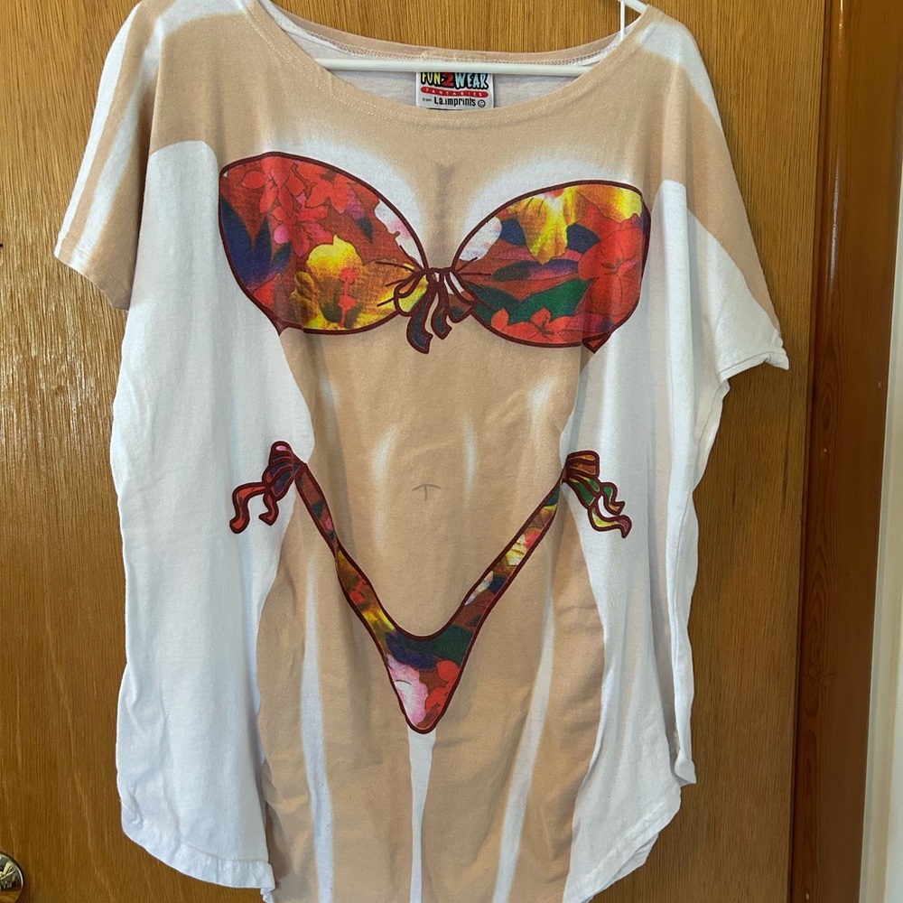 Women's Multicolor Swim Coverup - Spring Break - Picture 2 of 5